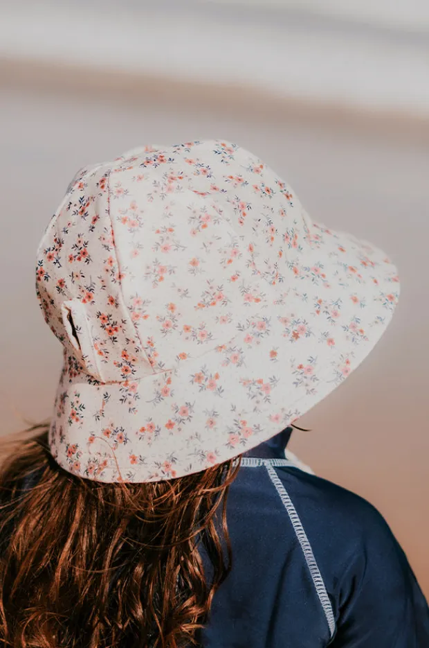 Bedhead Girls Floral Ponytail Bucket Sunhat