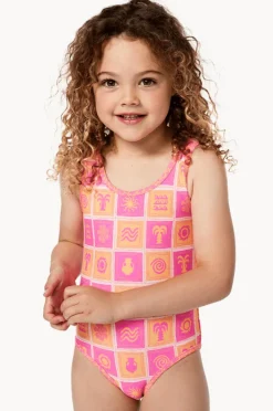 Rip Curl Girls Floral Reversible One Piece