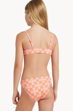 Roxy Girls Flower Check Tri Set