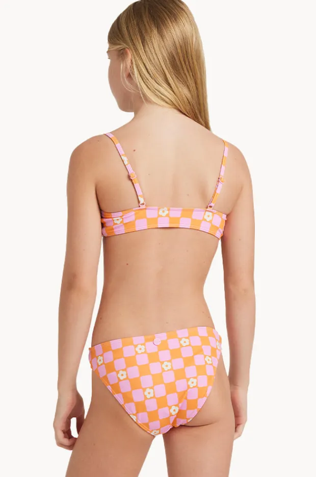 Roxy Girls Flower Check Tri Set
