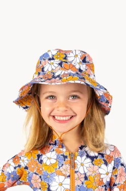 Babes In The Shade Girls Flower Power Sunhat