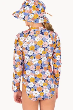 Babes In The Shade Girls Flower Power Sunsuit