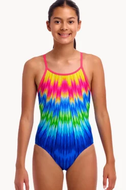 Funkita Girls Fly Time Diamond Back One Piece