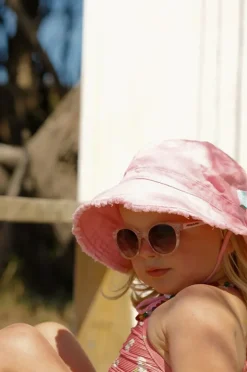 Acorn Girls Frayed Bucket Hat
