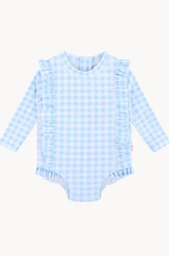 Seafolly Girls Girls Gingham Frill Sunsuit