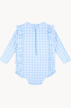 Seafolly Girls Girls Gingham Frill Sunsuit