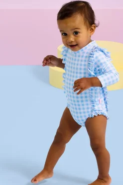 Seafolly Girls Girls Gingham Frill Sunsuit