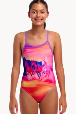 Funkita Girls Go Riding Single Strap One Piece