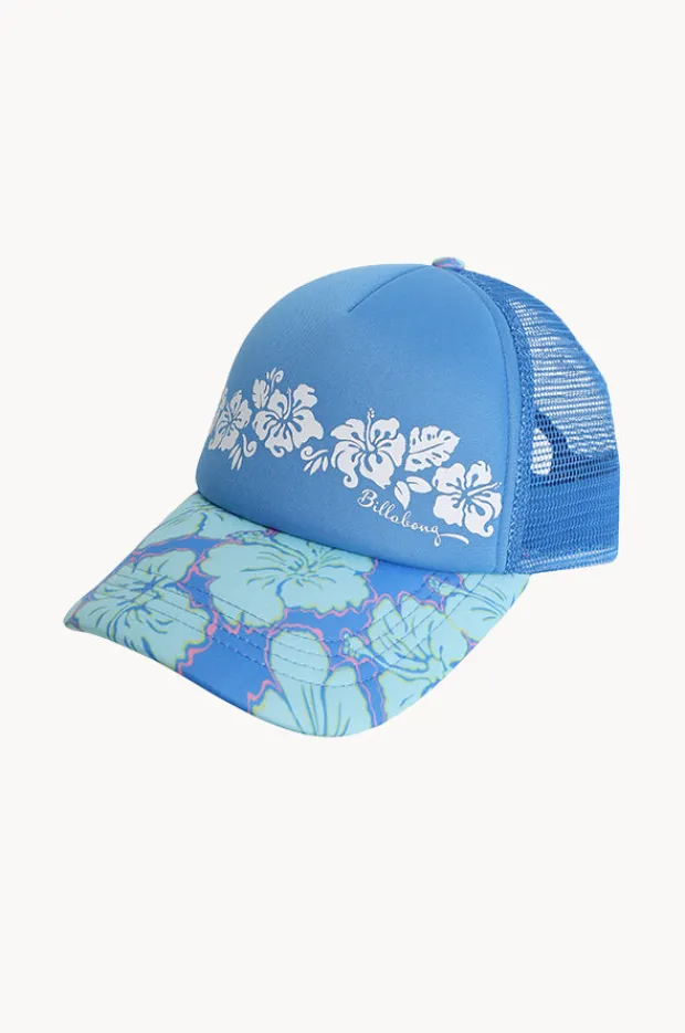 Billabong Girls Happy Hibiscus Trucker Cap