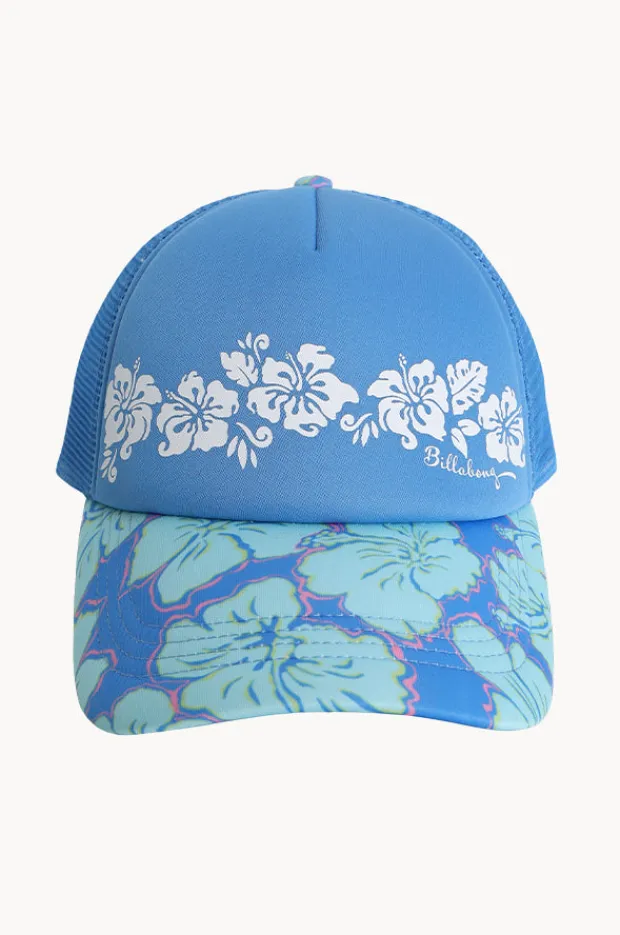 Billabong Girls Happy Hibiscus Trucker Cap