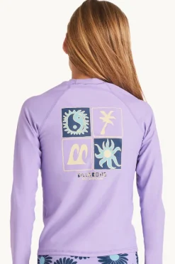Billabong Girls Heat Wave Long Sleeve Suntop