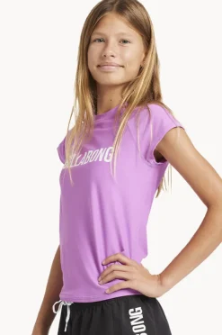 Billabong Girls Heat Wave Short Sleeve Suntop