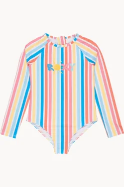 Roxy Girls Holy Stripe Long Sleeve Sunsuit