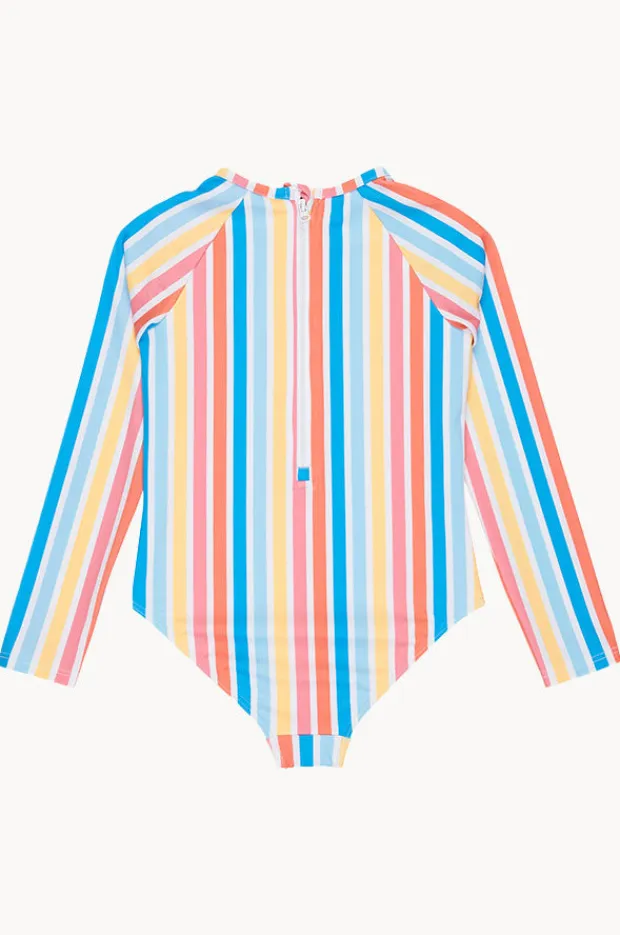 Roxy Girls Holy Stripe Long Sleeve Sunsuit
