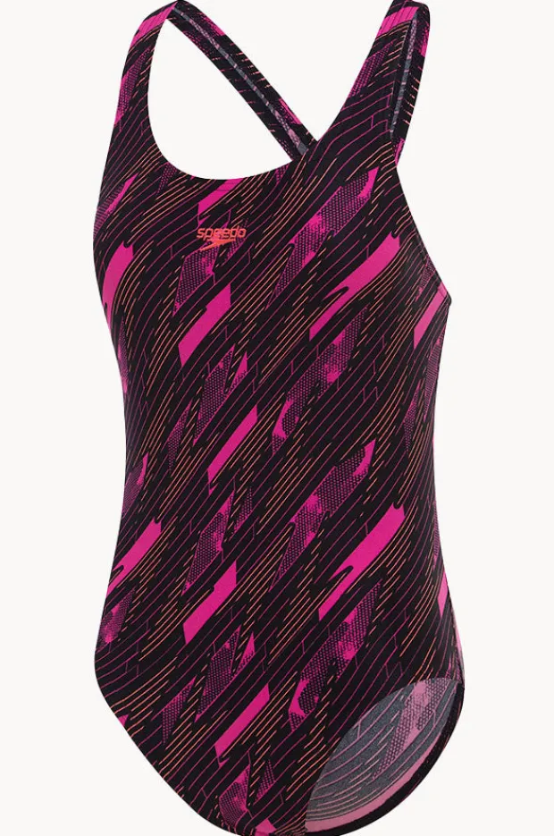 Speedo Girls Hyperboom Allover Medalist One Piece