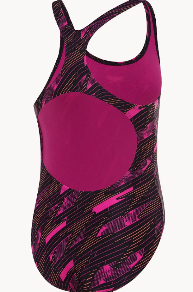 Speedo Girls Hyperboom Allover Medalist One Piece
