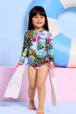 Seafolly Girls Girls La Boca Zip Sunsuit