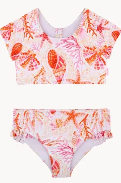 Seafolly Girls Girls La Mer Short Sleeve Crop Set