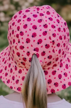 Bedhead Girls Ladybug Ponytail Bucket Hat