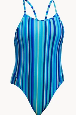 Funkita Girls Lane Lines Diamond Back One Piece