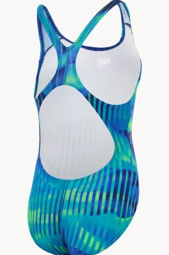 Speedo Girls Linear Lava Splashback One Piece