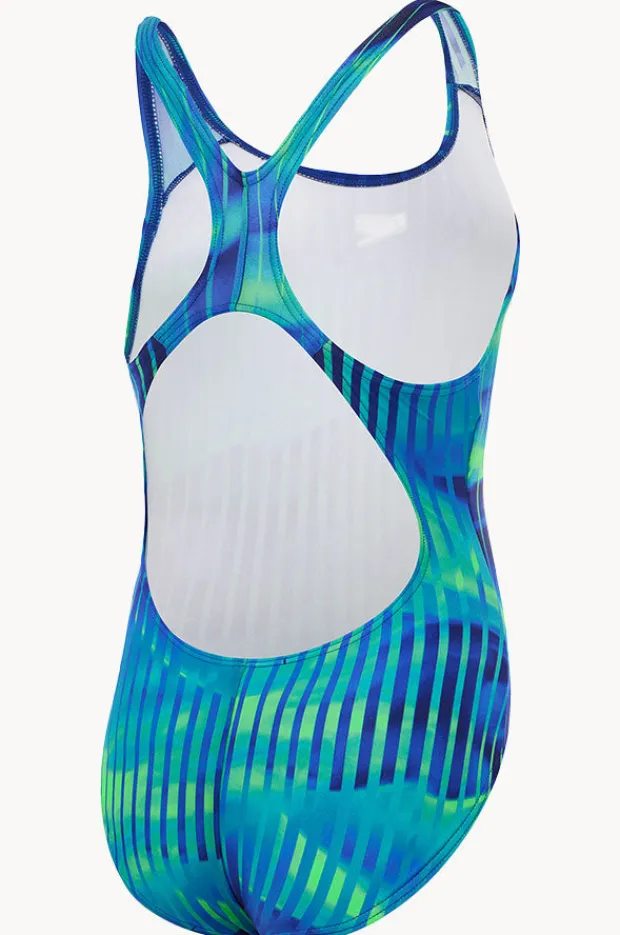 Speedo Girls Linear Lava Splashback One Piece