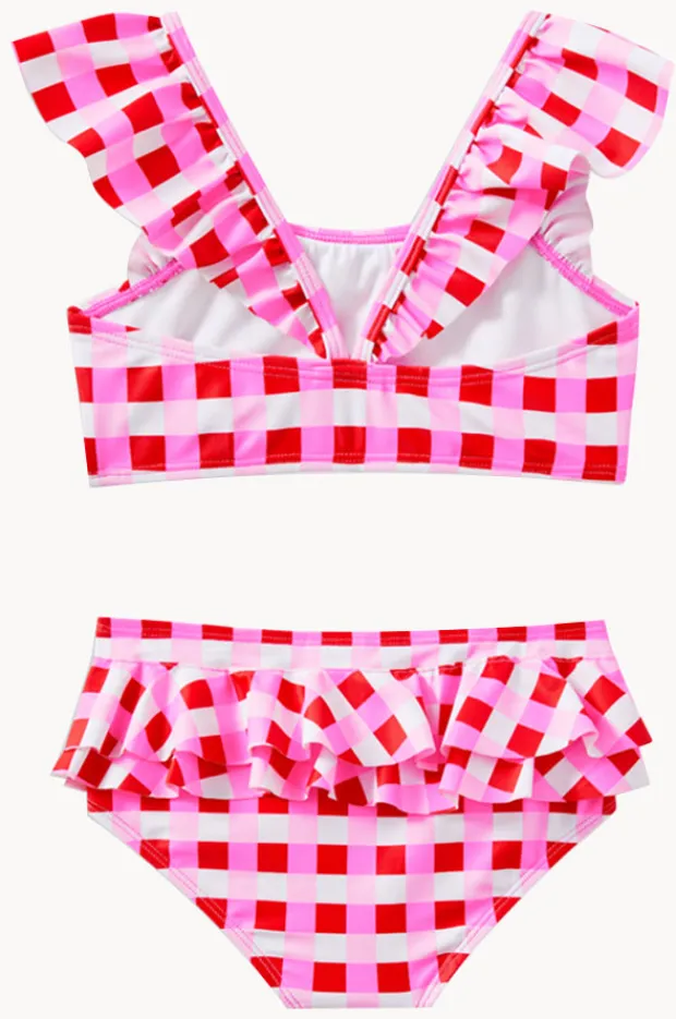 Milky Girls Lollipop Check Crop Set