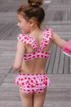 Milky Girls Lollipop Check Crop Set