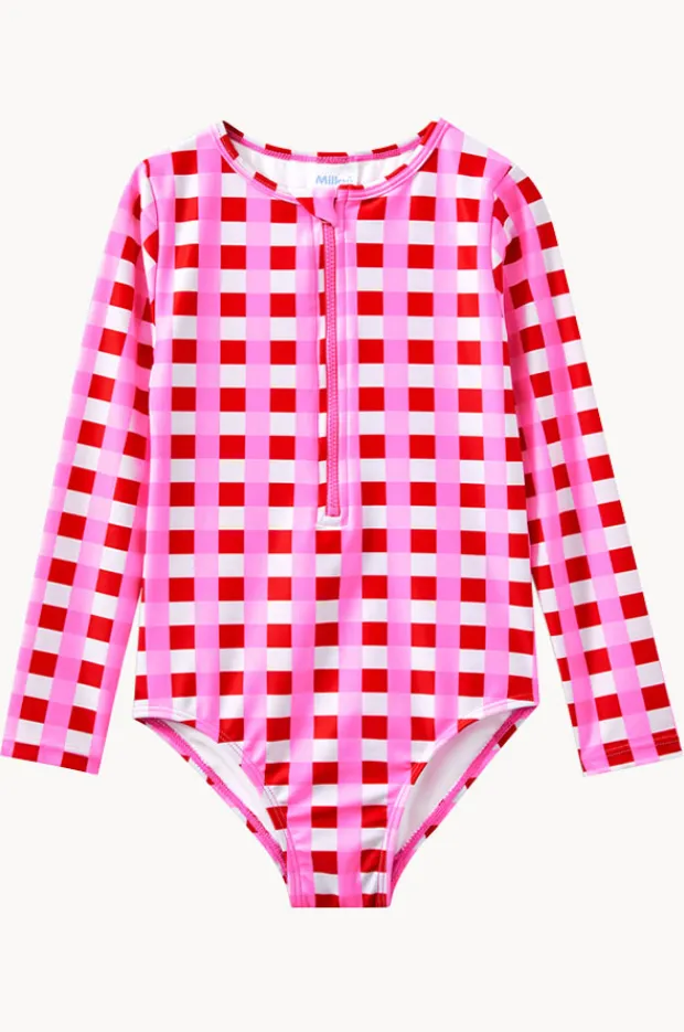 Milky Girls Lollipop Check Sunsuit