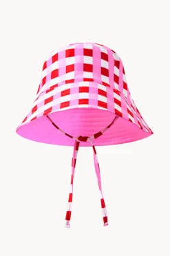 Milky Girls Lollipop Check Swim Hat