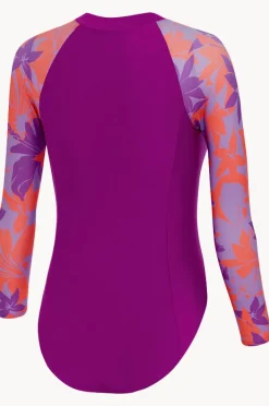 Speedo Girls Long Sleeve Sunsuit