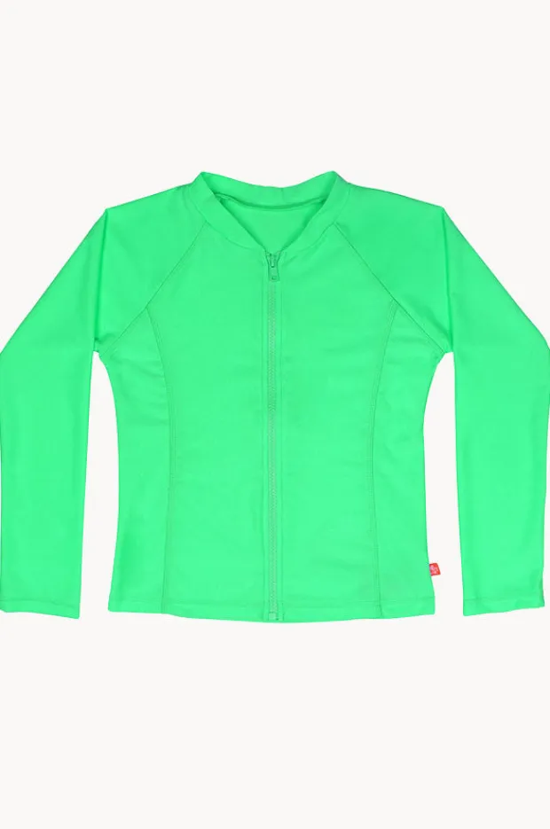 Salty Ink Girls Long Sleeve Zip Suntop