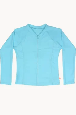 Salty Ink Girls Long Sleeve Zip Suntop