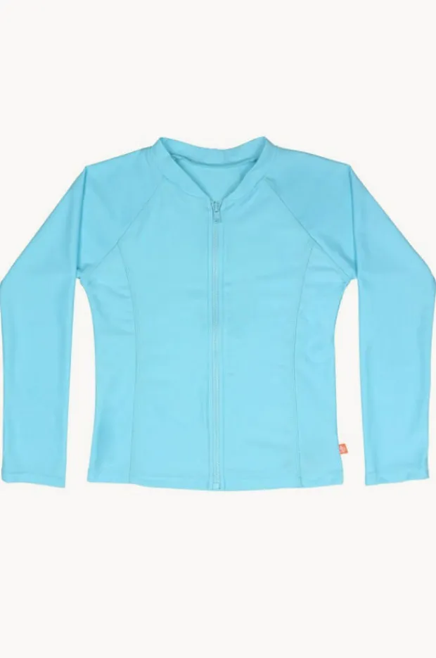 Salty Ink Girls Long Sleeve Zip Suntop