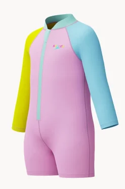 Speedo Girls Long Sleeve Zip Sunsuit