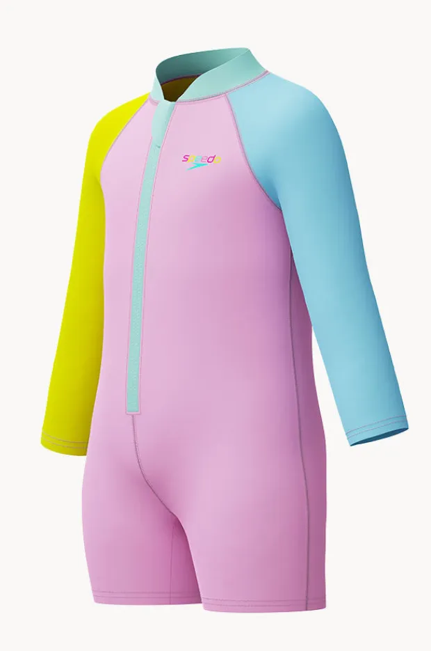 Speedo Girls Long Sleeve Zip Sunsuit