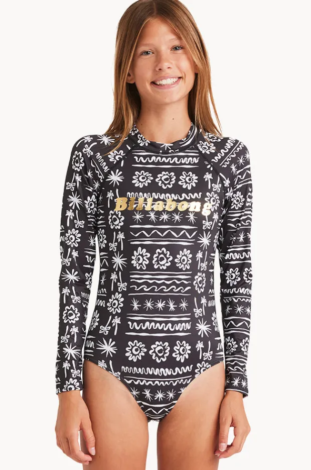 Billabong Girls Lost On You Long Sleeve Sunsuit