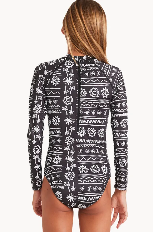 Billabong Girls Lost On You Long Sleeve Sunsuit