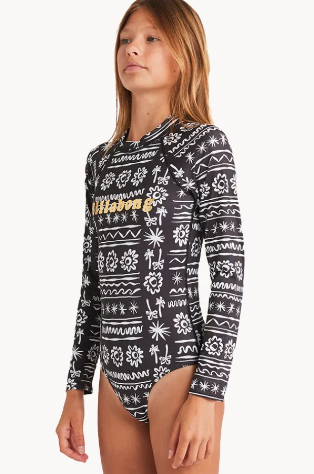 Billabong Girls Lost On You Long Sleeve Sunsuit
