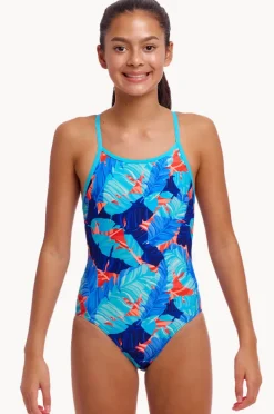 Funkita Girls Lotsa Leaves Diamond Back One Piece