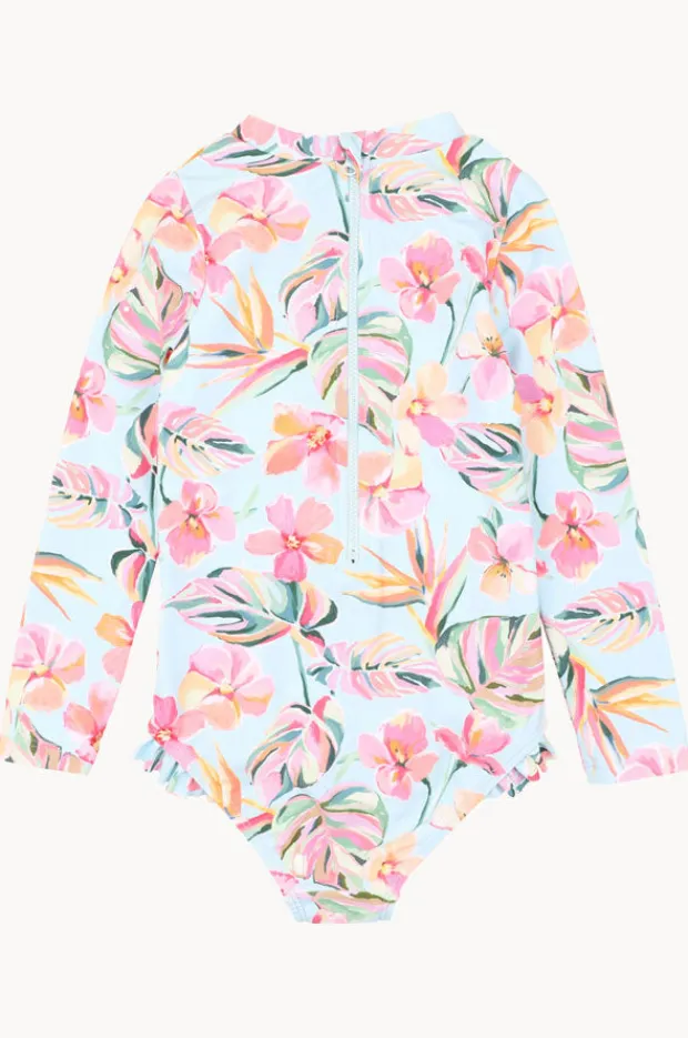 Minihaha Girls Lou Long Sleeve Sunsuit