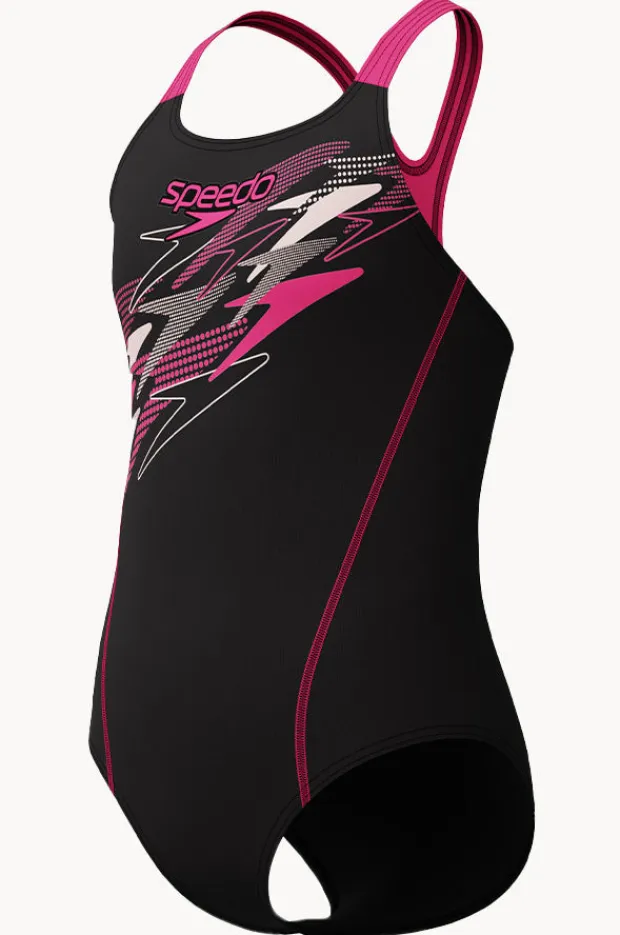 Speedo Girls Medley Logo Medalist One Piece