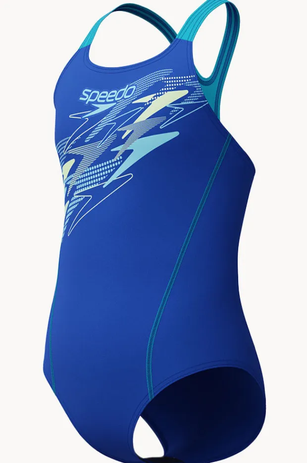 Speedo Girls Medley Logo Medalist One Piece
