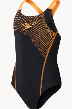 Speedo Girls Medley Logo Medalist One Piece