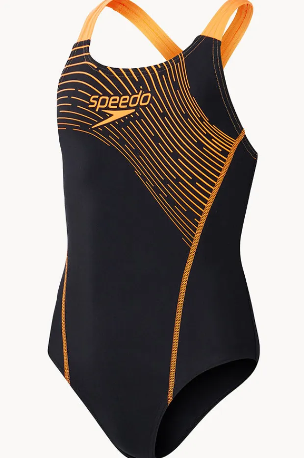 Speedo Girls Medley Logo Medalist One Piece