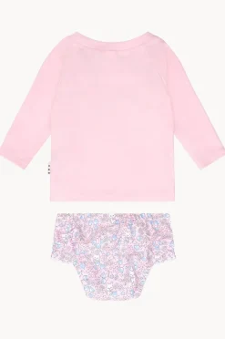Huxbaby Girls Meow Meow Suntop Set