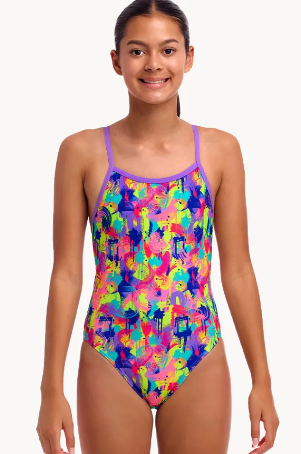 Funkita Girls Mess Match Single Strap One Piece