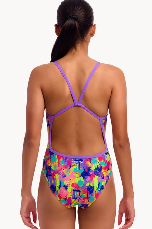 Funkita Girls Mess Match Single Strap One Piece