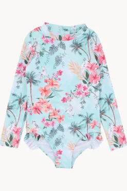 Minihaha Girls Milana Long Sleeve Sunsuit