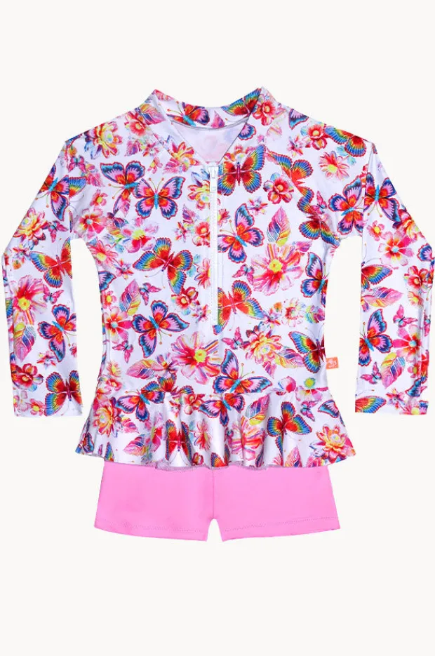 Salty Ink Girls Miss Aloha Boyleg Sunsuit